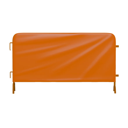 Heavy Duty Interlocking Steel Barricade, 8.5 Ft., Safety Orange - Angry Bull Barricades