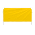 Heavy Duty Interlocking Steel Barricade, 8.5 Ft., White - Angry Bull Barricades