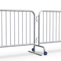 Roller Feet for Interlocking Steel Barricades