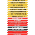 CCW Series WMB-230- Wall Mounted Retractable Belt Barrier With Yellow Fixed ABS Case- 20, 25 & 30 Ft. Belts