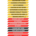 CCW Series WMB-220- Wall Mounted Retractable Belt Barrier With Yellow Fixed ABS Case - 7.5, 10, 13, & 15 Ft. Belts