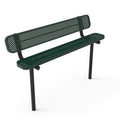 Standard Park Bench with Back - Circular Pattern