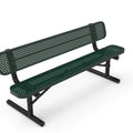 Standard Park Bench with Back - Circular Pattern
