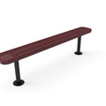 Standard Park Bench without Back - Circular Pattern