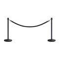 Post and Rope Stanchion Kit, Crown Top Posts, 6 Ft. Velvet Foam Core Rope - Montour Line