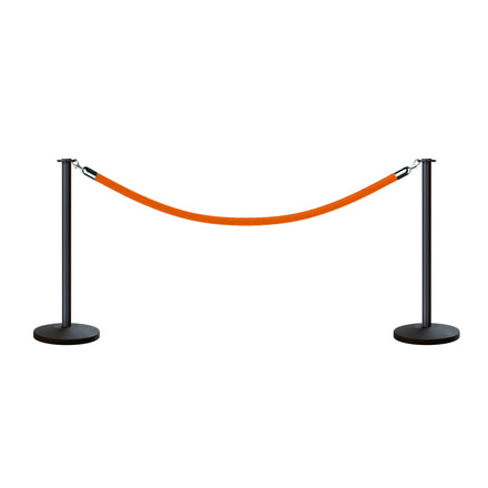 Flat Top Post and Rope Stanchion Kit - Montour Line