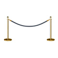 Ball Top Post and Rope Stanchion Kit - Montour Line