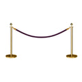 Ball Top Post and Rope Stanchion Kit - Montour Line