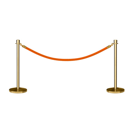 Crown Top Post and Rope Stanchion Kit - Montour Line