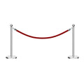 Ball Top Post and Rope Stanchion Kit - Montour Line