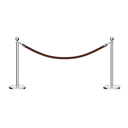 Ball Top Post and Rope Stanchion Kit - Montour Line