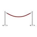 Post and Rope Stanchion Kit, Crown Top Posts, 6 Ft. Velvet Foam Core Rope - Montour Line