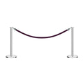 Flat Top Post and Rope Stanchion Kit - Montour Line
