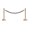 Ball Top Post and Rope Stanchion Kit - Montour Line