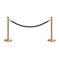 Ball Top Post and Rope Stanchion Kit - Montour Line