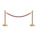 Ball Top Post and Rope Stanchion Kit - Montour Line