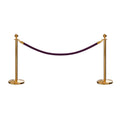 Ball Top Post and Rope Stanchion Kit - Montour Line