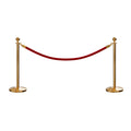 Ball Top Post and Rope Stanchion Kit - Montour Line