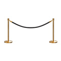 Post and Rope Stanchion Kit, Crown Top Posts, 6 Ft. Velvet Foam Core Rope - Montour Line