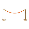 Flat Top Post and Rope Stanchion Kit - Montour Line