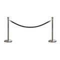 Ball Top Post and Rope Stanchion Kit - Montour Line