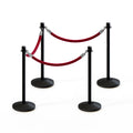 Crown Top Post and Rope Stanchion Kit - Montour Line