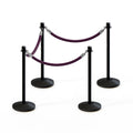 Crown Top Post and Rope Stanchion Kit - Montour Line