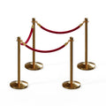 Crown Top Post and Rope Stanchion Kit - Montour Line