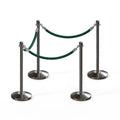 Crown Top Post and Rope Stanchion Kit - Montour Line