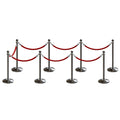 Post and Rope Stanchion Kit, Ball Top Posts, 6 Ft. Velvet Foam Core Rope - Montour Line
