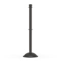 Crown Top Post and Rope Stanchion with Dome Base - Montour Line CDLineD