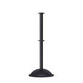 Flat Top Post and Rope Stanchion with Dome Base - Montour Line CDLineD
