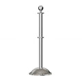Ball Top Post and Rope Stanchion with Dome Base - Montour Line CDLineD