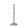 Flat Top Post and Rope Stanchion with Dome Base - Montour Line CDLineD