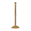 Ball Top Post and Rope Stanchion with Dome Base - Montour Line CDLineD