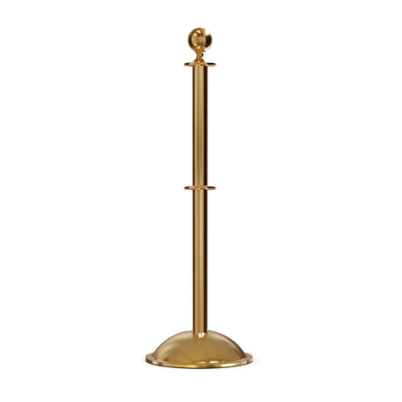 Ball Top Post and Rope Stanchion with Dome Base - Montour Line CDLineD
