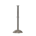 Flat Top Post and Rope Stanchion with Dome Base - Montour Line CDLineD