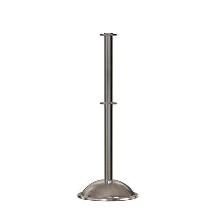 Flat Top Post and Rope Stanchion with Dome Base - Montour Line CDLineD