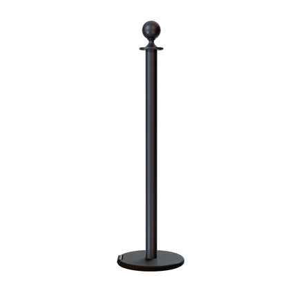 Ball Top Post and Rope Stanchion with Roller Base - Montour Line CELine