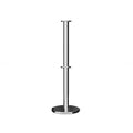 Flat Top Dual Rope Stanchion with Roller Base - Montour Line CELineD