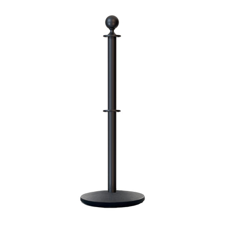 Ball Top Dual Rope Stanchion with Cast Iron Base - Montour Line CILineD