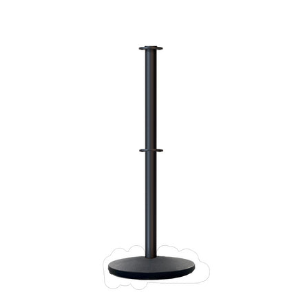 Flat Top Dual Rope Stanchion with Cast Iron Base - Montour Line CILineD