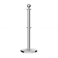 Ball Top Dual Rope Stanchion with Cast Iron Base - Montour Line CILineD