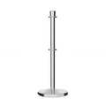 Crown Top Dual Rope Stanchion with Cast Iron Base - Montour Line CILineD