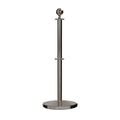 Ball Top Dual Rope Stanchion with Cast Iron Base - Montour Line CILineD