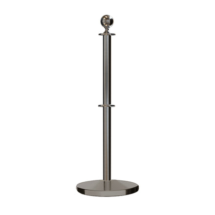 Ball Top Dual Rope Stanchion with Cast Iron Base - Montour Line CILineD