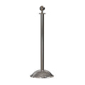 Ball Top Post and Rope Stanchion with Dome Base - Montour Line CDLine