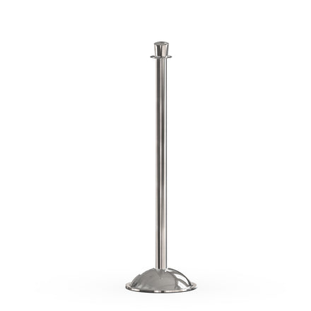 Crown Top Post and Rope Stanchion with Dome Base - Montour Line CDLine