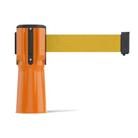 Cone-Mounted Retractable Belt Barrier, 9 Ft. - Trafford Industrial