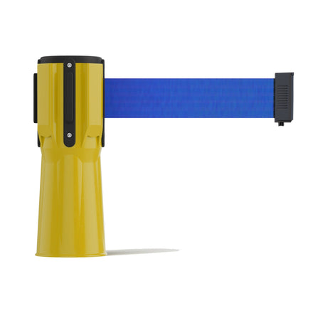 Cone-Mounted Retractable Belt Barrier, 9 Ft. - Trafford Industrial